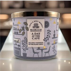 Bath & Body Works 3-Wick Candle- A Day At The Cafe (14.5 oz)